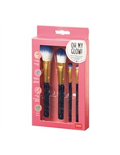 Set de 4 Pinceaux de Maquillage Stars - Oh My Glow! - LEGAMI 2