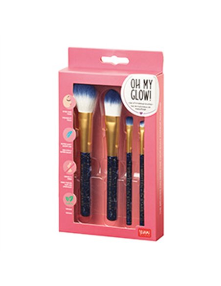Set de 4 Pinceaux de Maquillage Stars - Oh My Glow! - LEGAMI