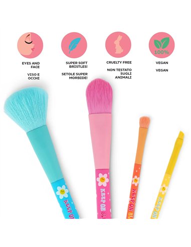 Set de 4 Pinceaux de Maquillage Daisy - Oh My Glow! - LEGAMI