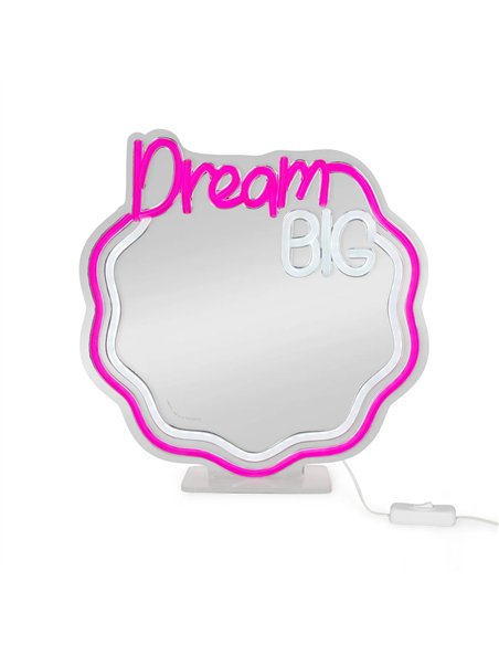 Miroir avec Lampe LED Effet Néon - It's a Sign - LEGAMI