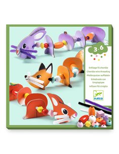 Enfilage - Animaux mignons - djeco