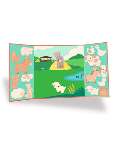 Stickers épais et repositionnables - Les animaux de la ferme - Djeco