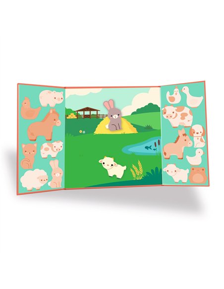 Stickers épais et repositionnables - Les animaux de la ferme - Djeco