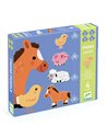 Puzzles Primo - À la ferme 3 4 5 et 6 pièces - DJECO