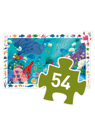 PUZZLE OBSERVATION - Aquatique - 54 pcs - djeco