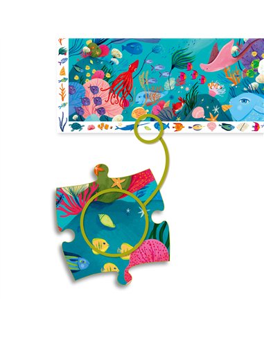 PUZZLE OBSERVATION - Aquatique - 54 pcs - djeco