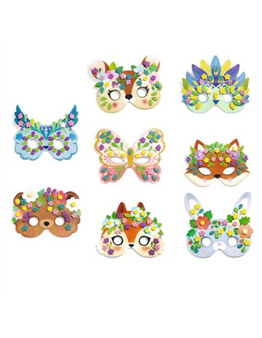 MASQUES DIY - Animaux de la forêt - Djeco