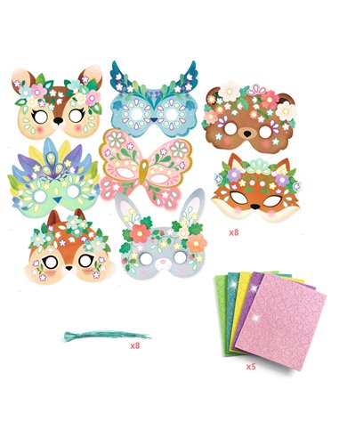 MASQUES DIY - Animaux de la forêt - Djeco