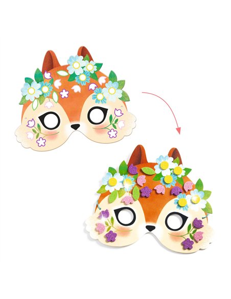 MASQUES DIY - Animaux de la forêt - Djeco