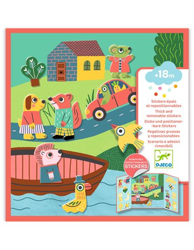 STICKERS EPAIS ET REPOSITIONNABLES ANIMAUX