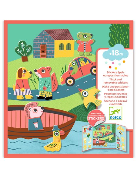 STICKERS EPAIS ET REPOSITIONNABLES ANIMAUX