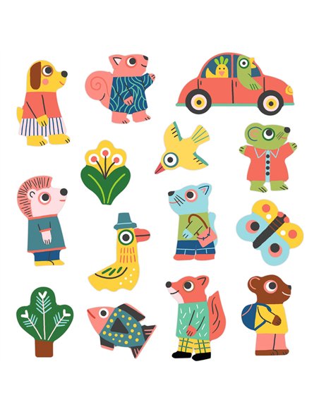 STICKERS EPAIS ET REPOSITIONNABLES ANIMAUX