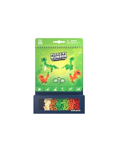 Bloc d'activité - Dinosaures - 125 Pcs - Plus plus