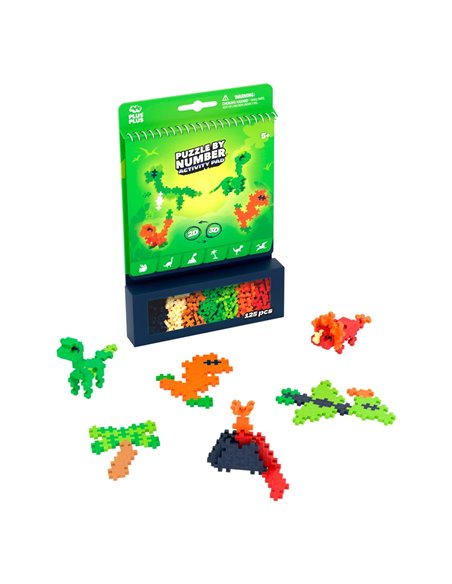 Bloc d'activité - Dinosaures - 125 Pcs - Plus plus
