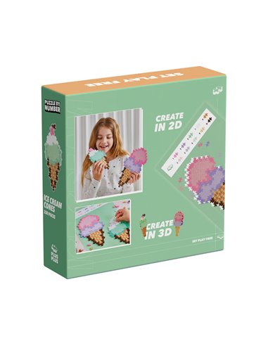 Puzzle Cornet de Glaces - 250 Pcs - Plus plus