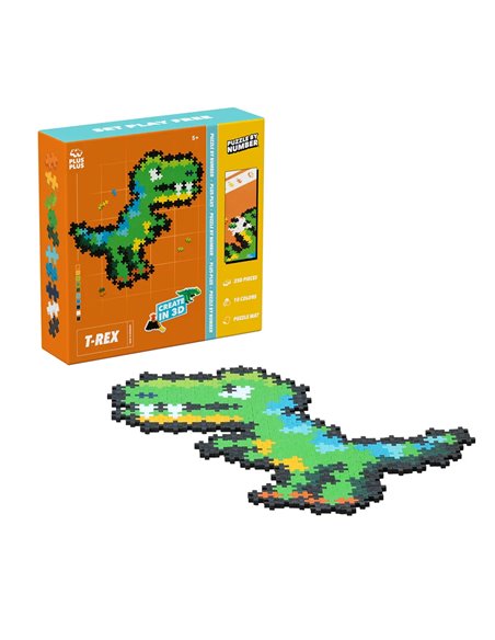 Puzzle T-Rex - 250 Pcs - Plus plus