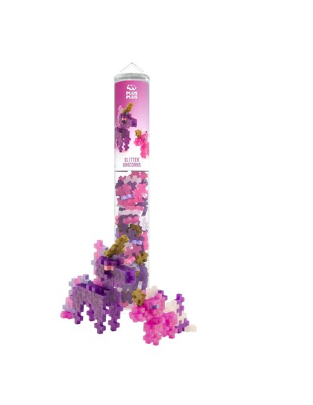 Tube Licorne Paillettes - 100 Pcs - plus plus