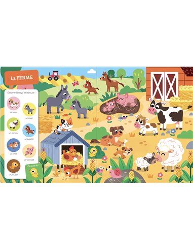 CHERCHE ET TROUVE DES TOUT-PETITS - LES BÉBÉS ANIMAUX - Auzou