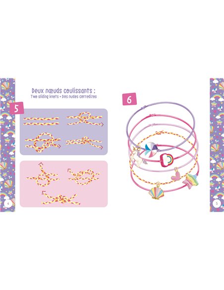 MON SUPERBE BIJOU - MES BRACELETS LICORNES FLUOS - Auzou