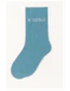 Chaussettes à Paillettes à Message "Fofolle" - Bleu Turquoise - Woom 2