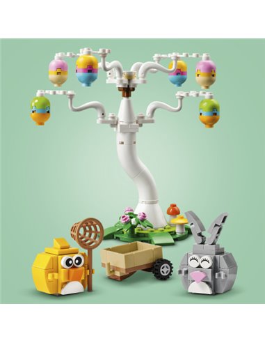 LEGO ICONIC 40808 LE LAPIN DE PAQUES ET LA CHASSE AUX ŒUFS