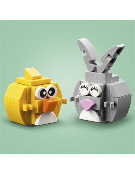 LEGO ICONIC 40808 LE LAPIN DE PAQUES ET LA CHASSE AUX ŒUFS