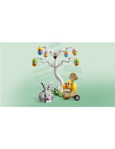 LEGO ICONIC 40808 LE LAPIN DE PAQUES ET LA CHASSE AUX ŒUFS