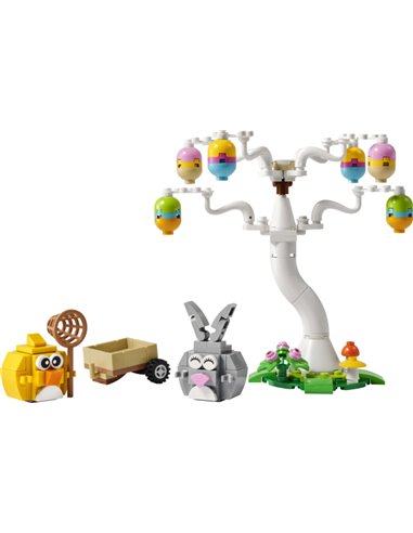 LEGO ICONIC 40808 LE LAPIN DE PAQUES ET LA CHASSE AUX ŒUFS