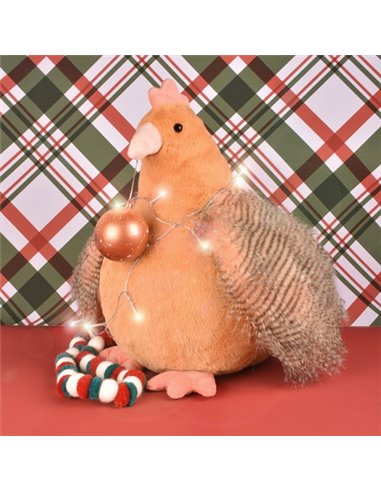 Poule orange 50cm - Histoire d'ours