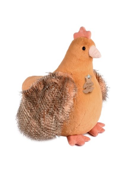 Poule orange 50cm - Histoire d'ours