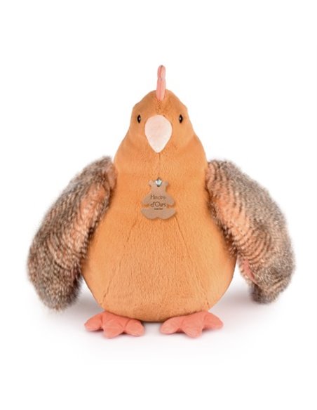 Poule orange 50cm - Histoire d'ours