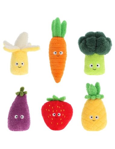 Peluches KeelEco Snackies Fruits & Légumes 12cm