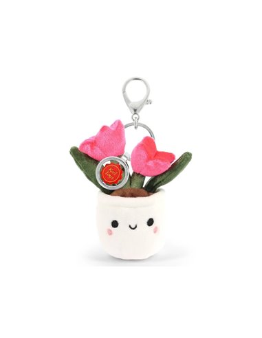 Porte-clés Peluche KeelEco Tulipe 12cm