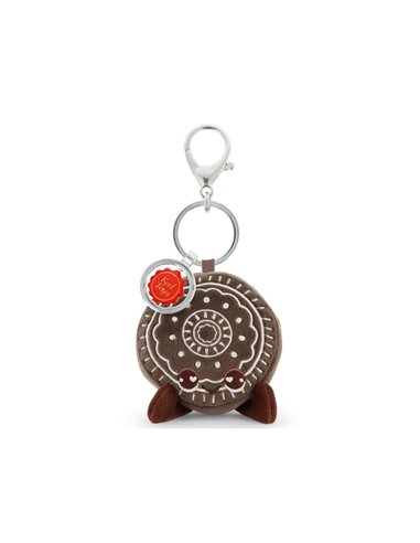 Porte-clés Peluche KeelEco Biscuit Cacao 12cm
