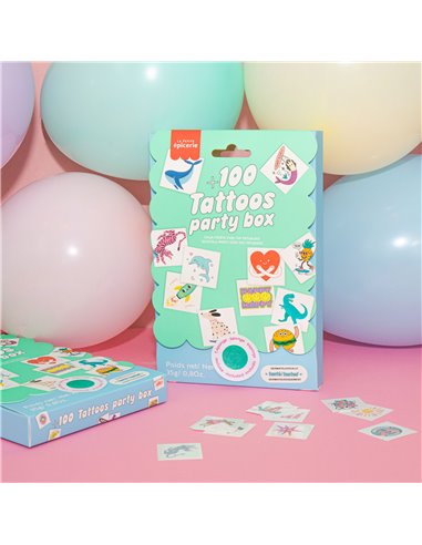 100 Tattoos - Party Pack - La petite épicerie