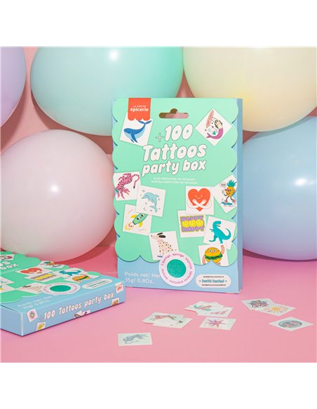 100 Tattoos - Party Pack - La petite épicerie
