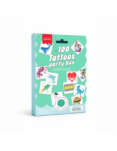 100 Tattoos - Party Pack - La petite épicerie