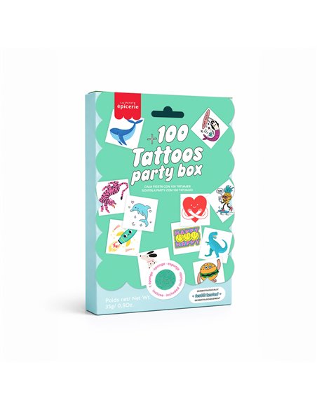 100 Tattoos - Party Pack - La petite épicerie