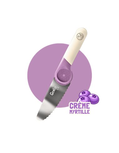 Le couteau éducatif magique d’Archi - GENIUS CUT - crème de myrtillei - les petits architectes