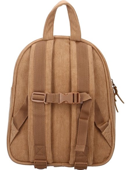 Sac à dos enfant ourson côtelé beige
