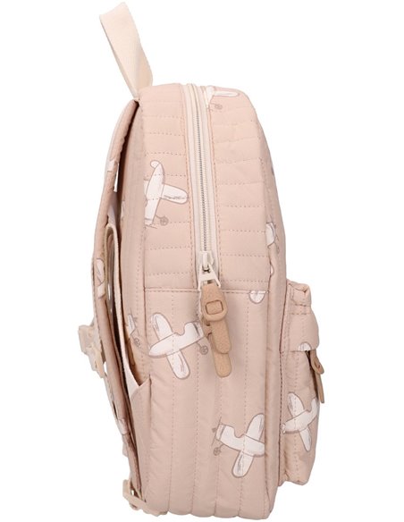 Sac à a dos enfant avions beige