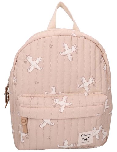 Sac à a dos enfant avions beige