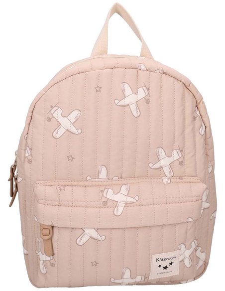 Sac à a dos enfant avions beige