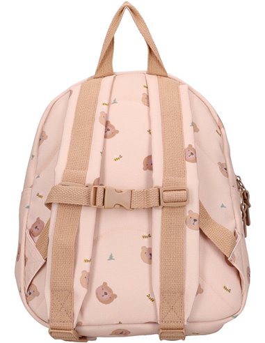 Sac à dos enfant oursons beige