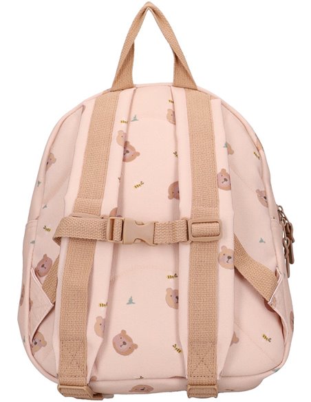 Sac à dos enfant oursons beige
