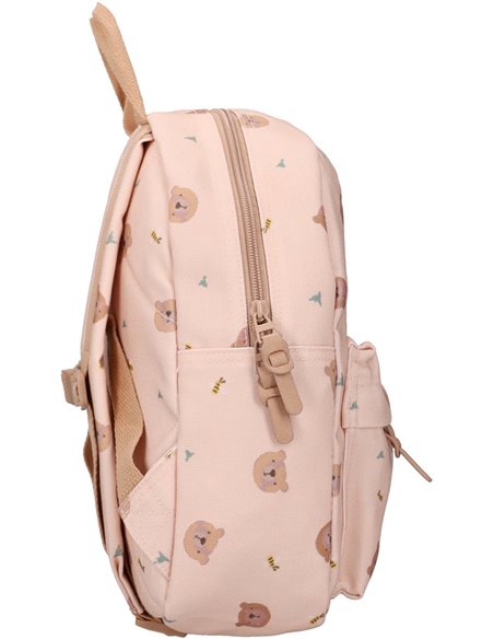 Sac à dos enfant oursons beige