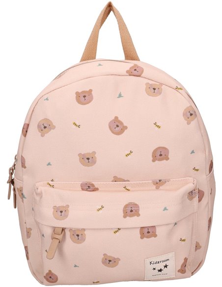 Sac à dos enfant oursons beige