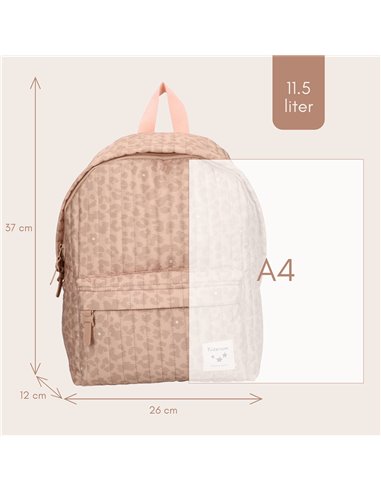 Sac à dos enfant panthère beige