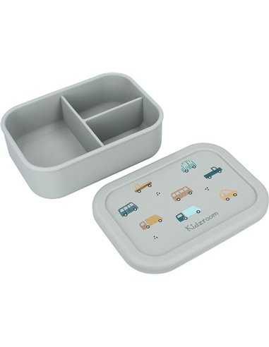 Lunch box silicone véhicules vert
