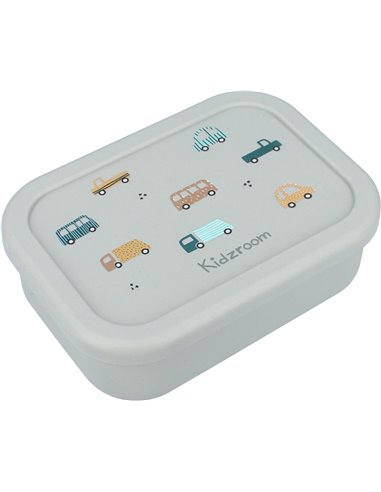 Lunch box silicone véhicules vert